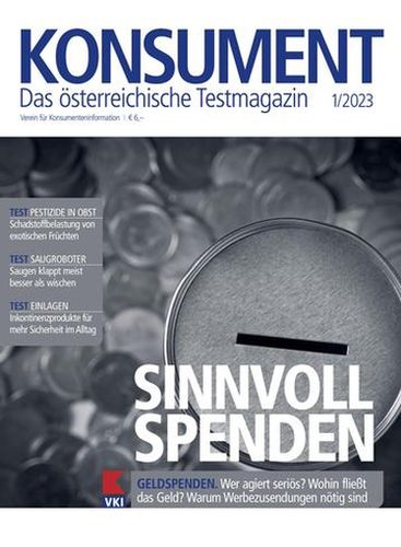 Cover: Konsument Testmagazin No 01 2023