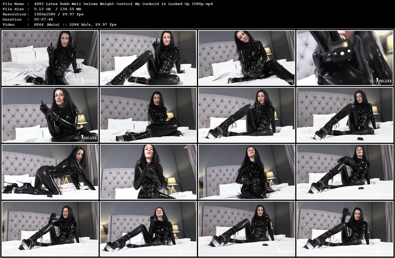 4283 Latex Rubb Meli Deluxe Weight Control My Cuckold Is Locked Up 1080p mp4