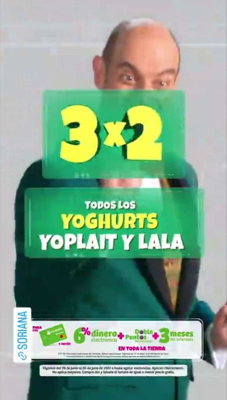 Soriana [Julio Regalado 2022]: 3x2 en Yoghurts Yoplait y Lala 