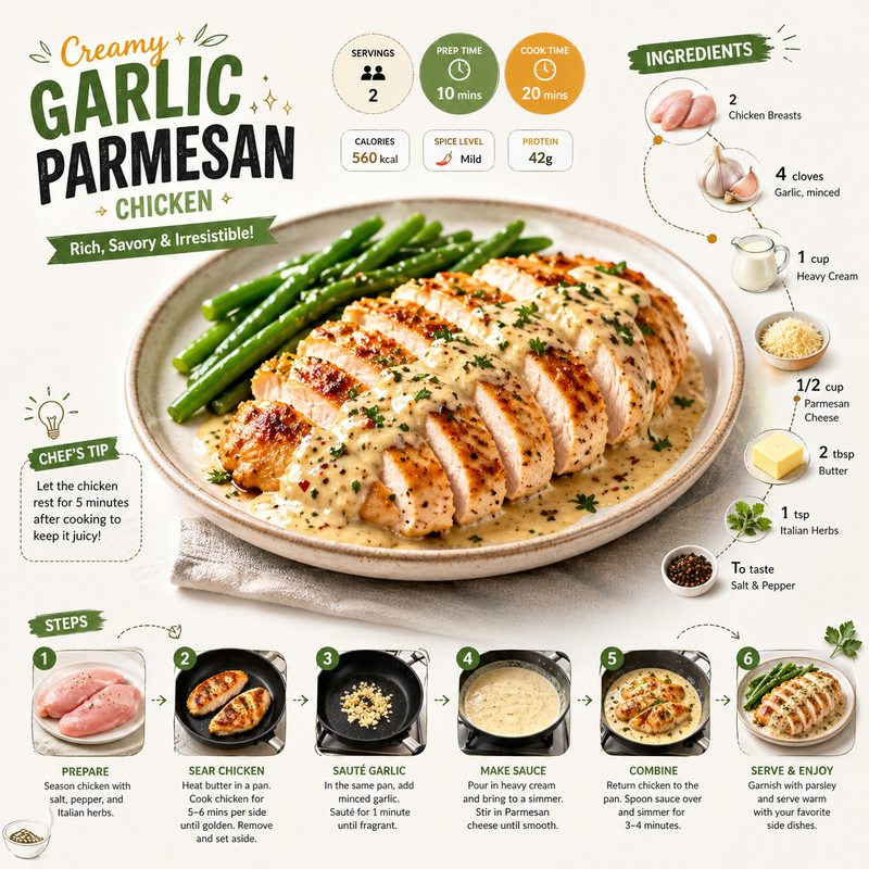 Ultra-Clean Recipe Infographic – Editorial Food Style