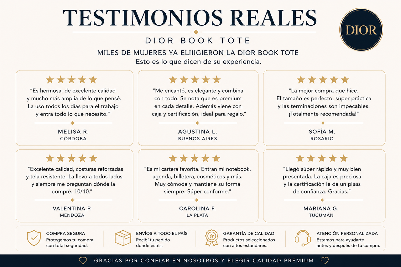 Calificaciones y testimonios de Dior Book Tote