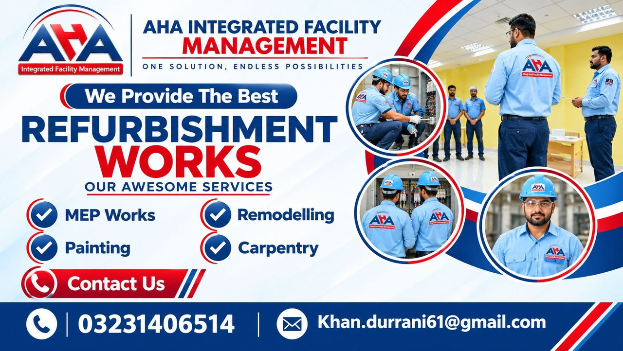 AHA Integrated Facility Management Banner