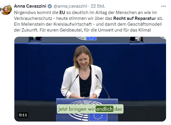 "Recht auf Reparatur"