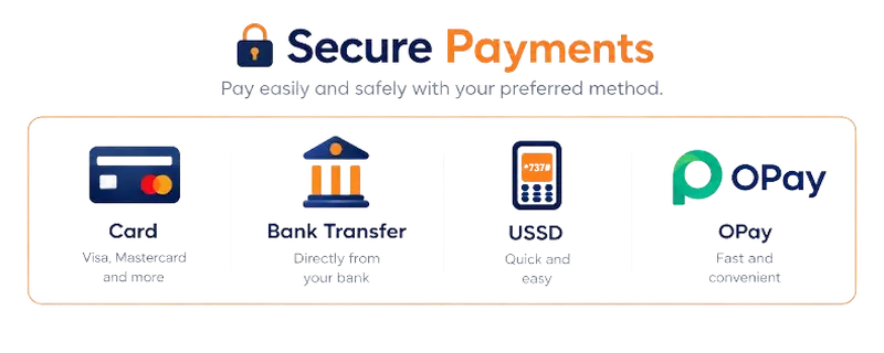 Secure payment by Paystack