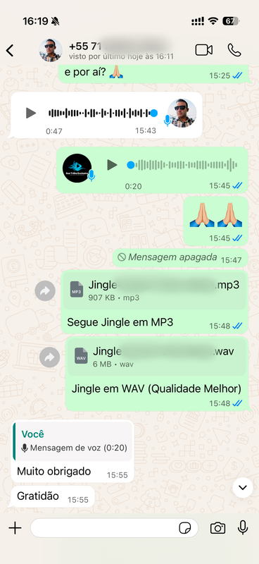 Feedback WhatsApp Portal Folha Bahia