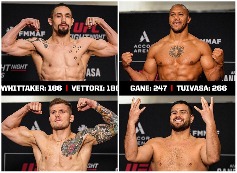 Кантар преди UFC Fight Night: Ган - Туиваса