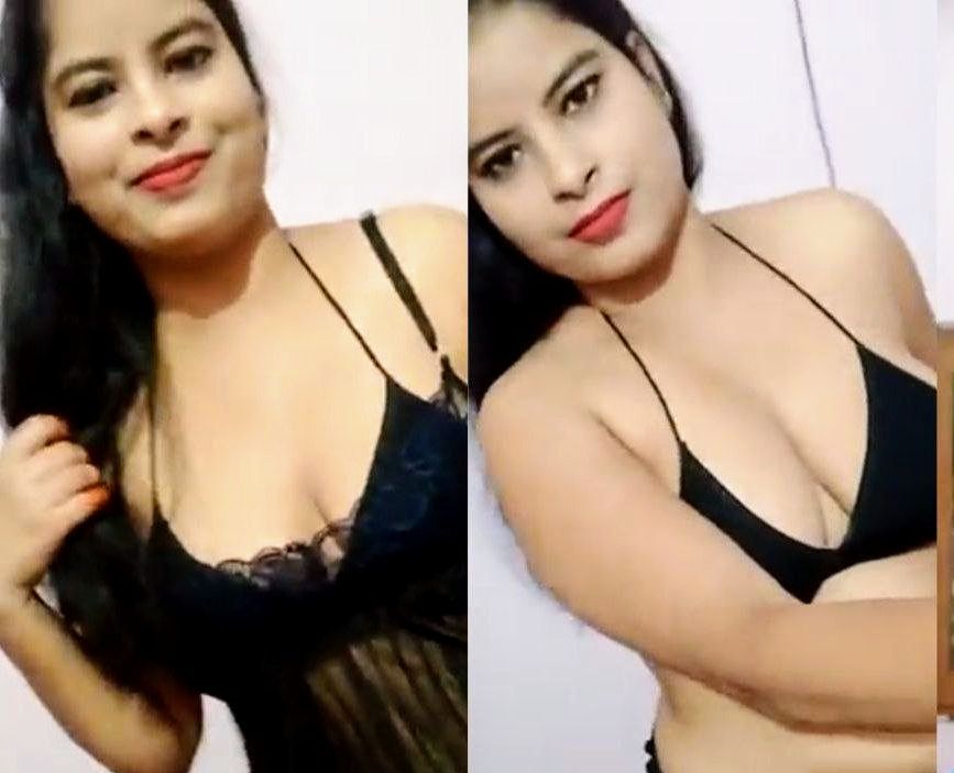 Hot desi aunty naked selfie video rubbing her boob closeup