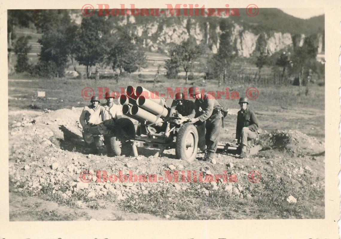 Gebirgsjäger 1944 Villach Grenze Italien 30cm Nebelwerfer 42 Raketenwerfer3