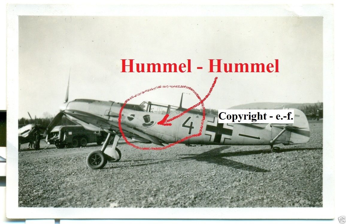 FOTO - FLUGZEUG - Me 109 - NACHTJÄGER - 2 x STAF