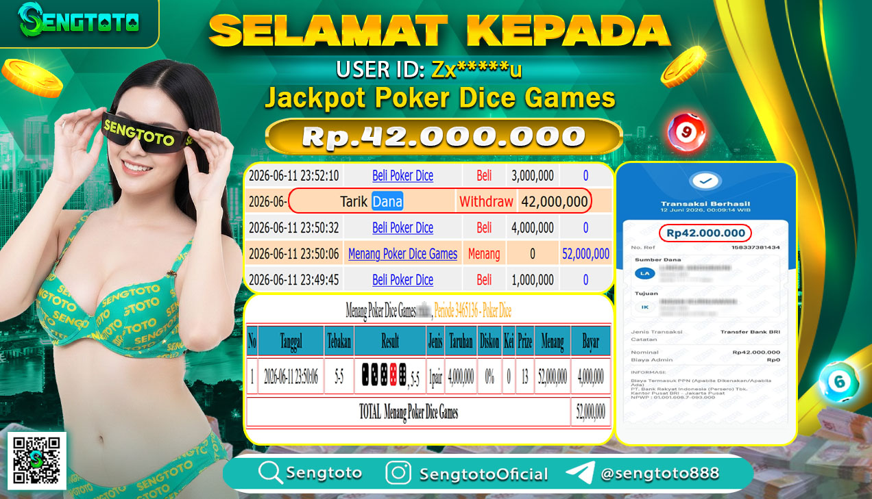 BUKTI PEMBAYARAN LIVEGAME POKER DICE