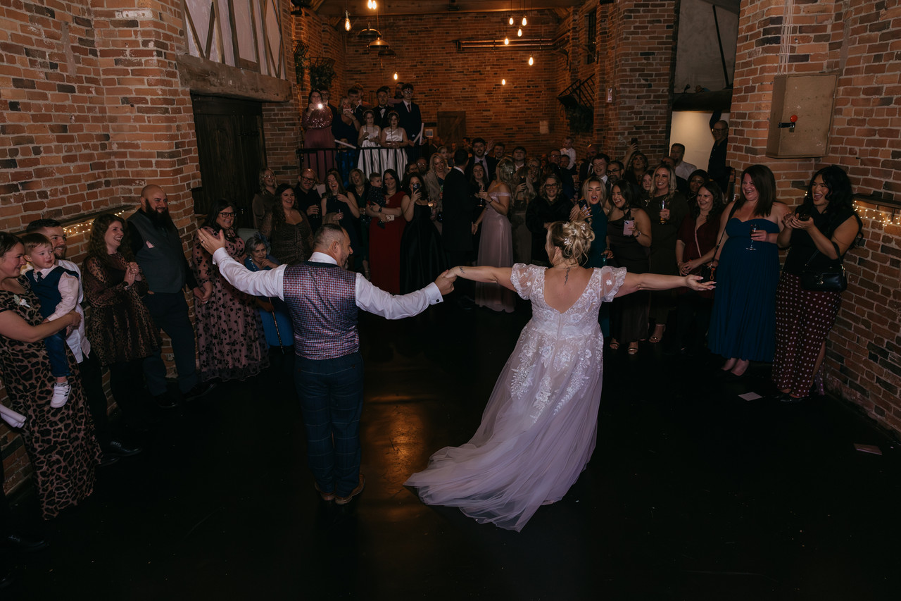 Dance floor energy at the reception