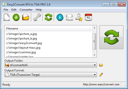 Easy2Convert JPG to TGA Pro 2.9