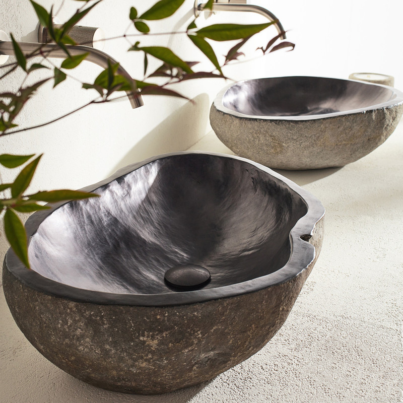 Νιπτήρας Πέτρινος Riverstone Vero Φ50-60 h.15