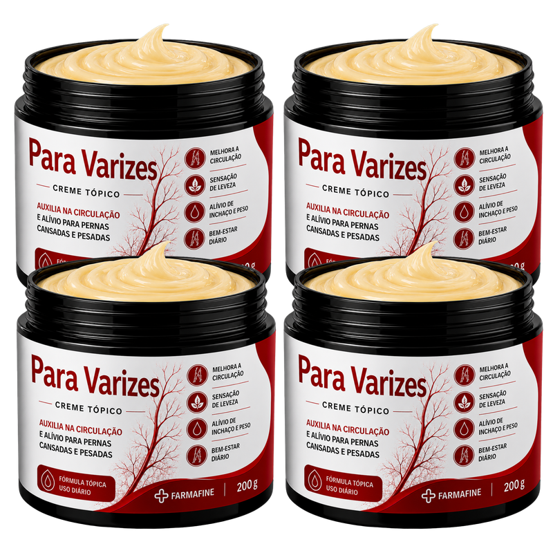 Creme para Varizes 4 potes