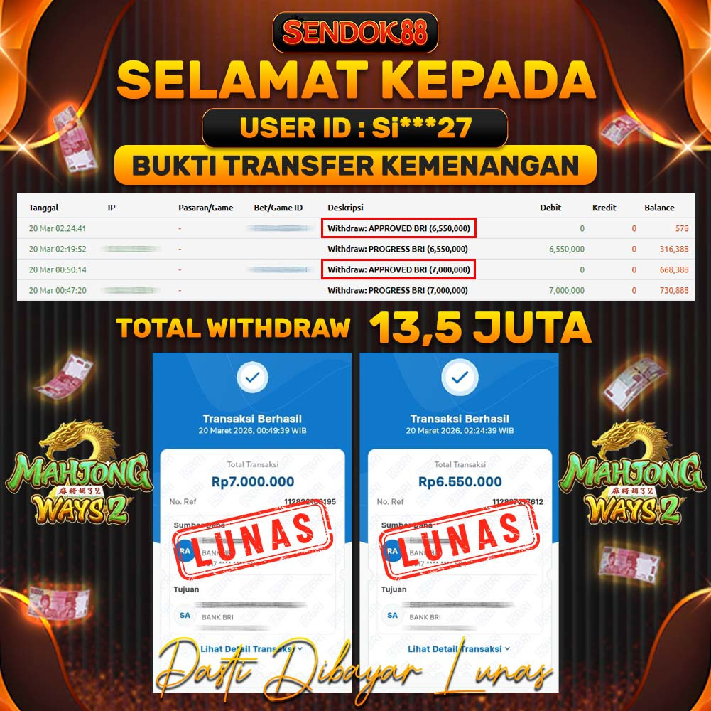 SENDOK88 JEPE! MAHJONG WAYS 2 Rp 13.550.000,- LUNAS!