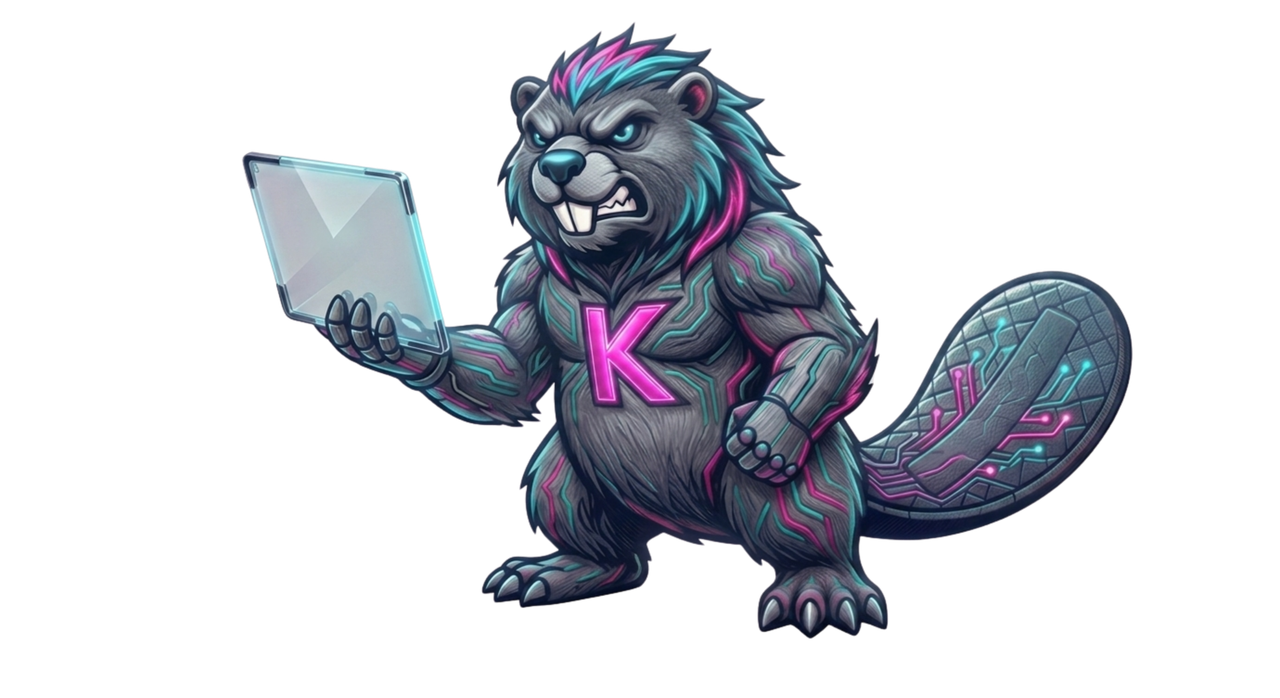 Kastor - Mascota de KastoraTech, empresa de desarrollo web y software para PYMEs en Colombia