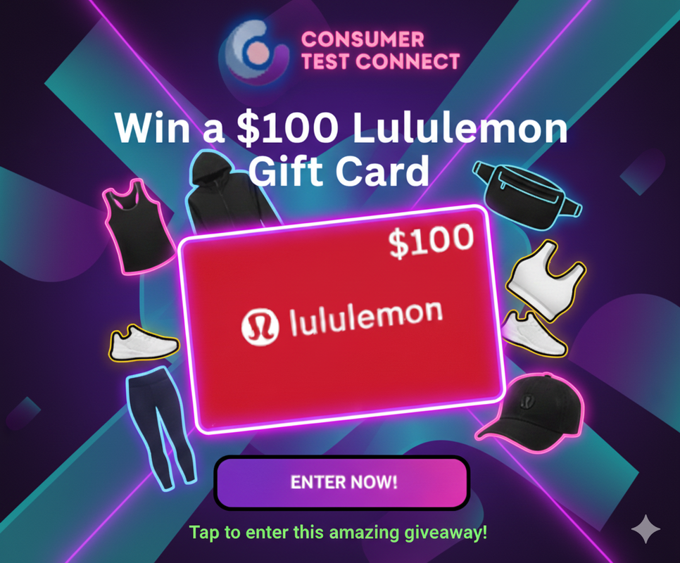 Lululemon Gift Card in hand