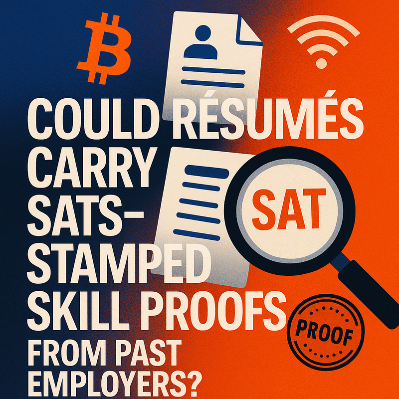 Could résumés carry sats-stamped skill proofs from past employers?