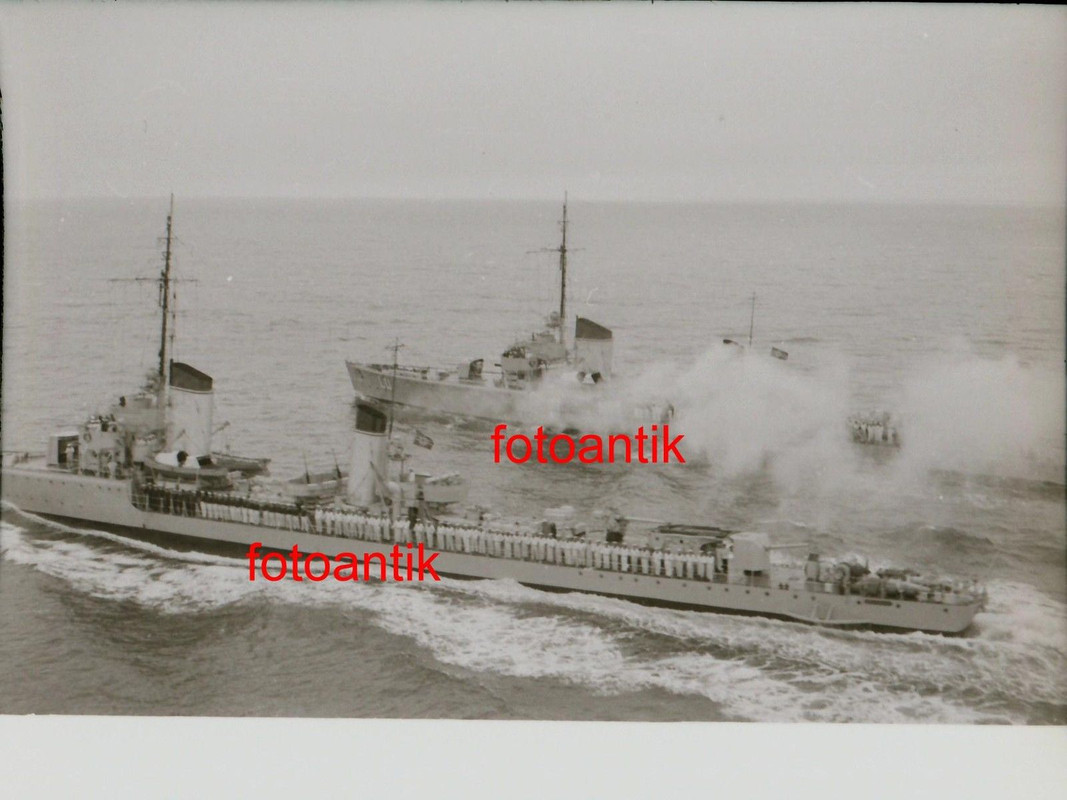 2 WK, Marine, Schiff, Zerstörer in Fahrt, Besatz