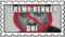 ID: a stamp of a black and white image of Jeremy Renner, a red circle with a crossed bar in the middle, over top it reads JEREMY RENNER DNI in white impact font, lined in black, end ID.