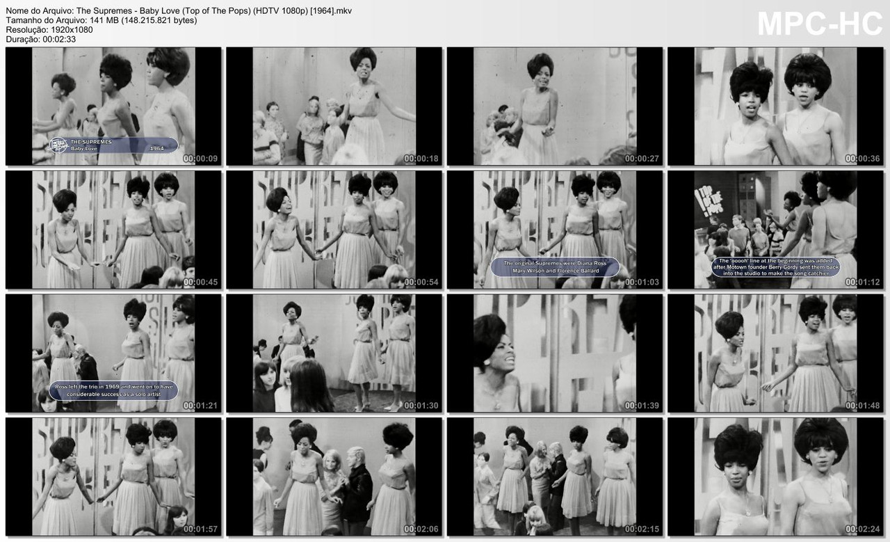 The Supremes - Baby Love (Top of The Pops) (HDTV 1080p) [1964]