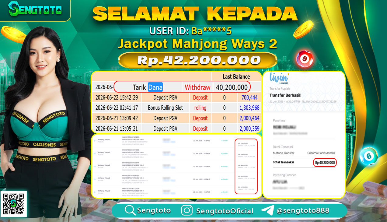 BUKTI PEMBAYARAN SLOT MAHJONG WAYS  2