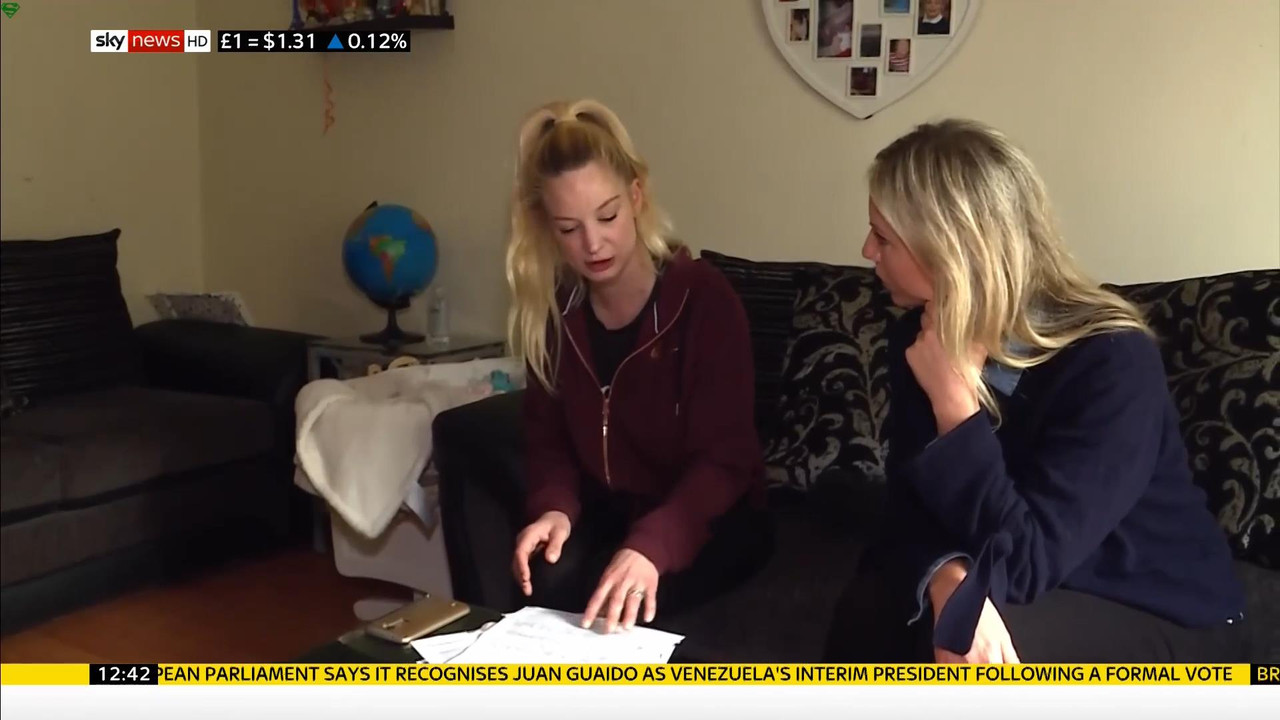 31 January - 12.00.00 - Sky News. Colin Brazier and Jayne Secker