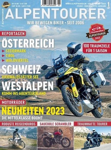 Cover: Alpentourer Motorradmagazin No 01 2023