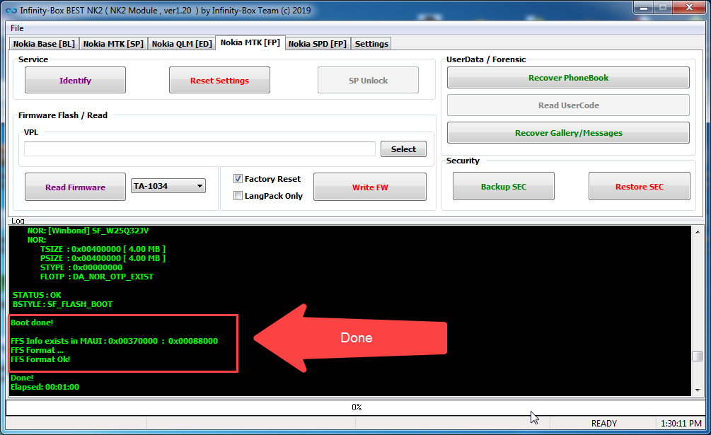 TA-1034 firmware read error - GSM-Forum