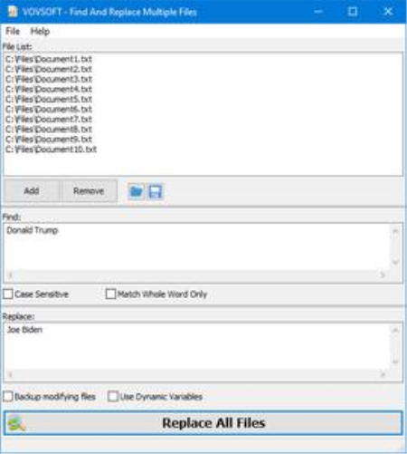 VovSoft Find And Replace Multiple Files 2.1.0 Portable