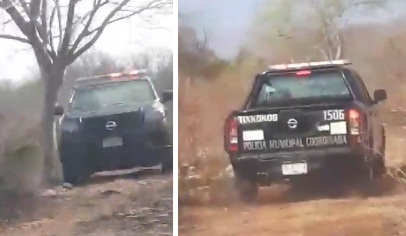 Policías ceden a la pasión y terminan rompiendo el lavabo de un baño público