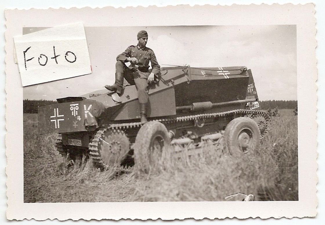 WW2 MILITÄR WEHRMACHT KETTENFAHRZEUG PANZER KENN