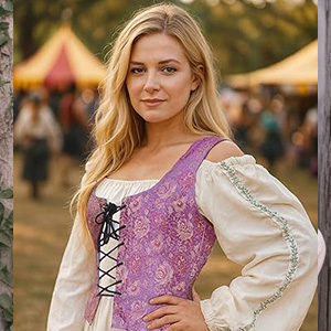 Front Lace Bodice Design