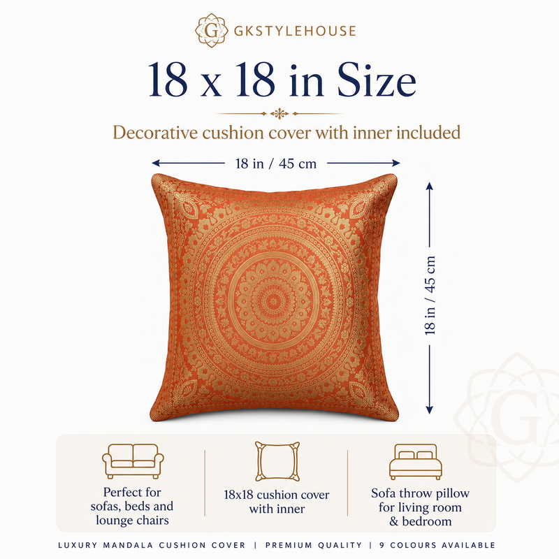 18x18 Cushion Cover With Inner