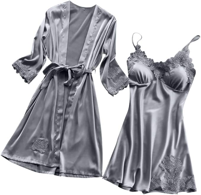 Fankle 2-Piece Satin Sleepwear Set