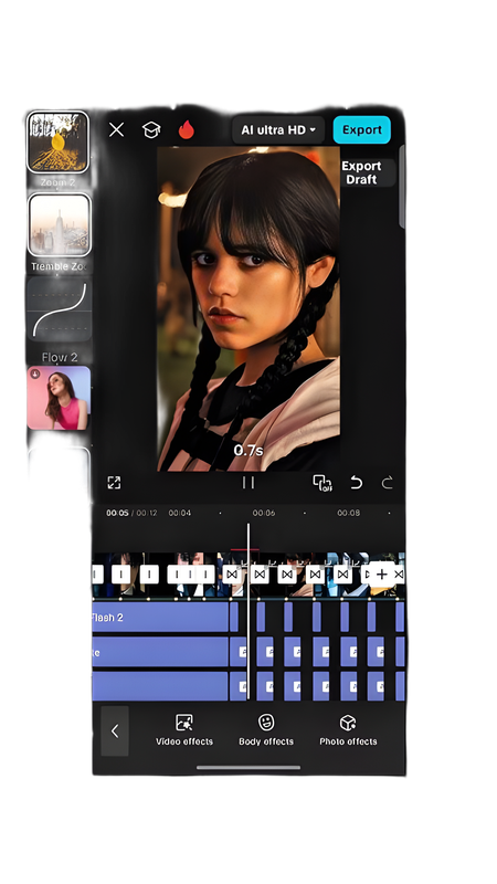 CapCut Interface - Timeline View