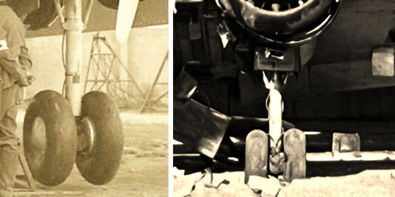 PZL P37 Łoś koło osłona mech