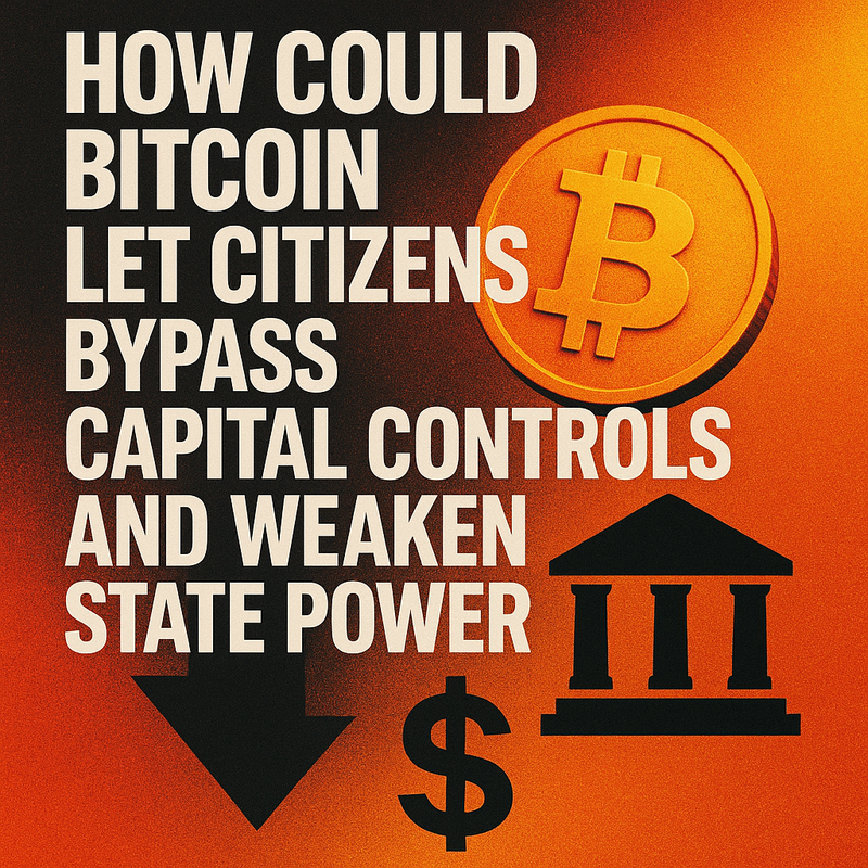 How could Bitcoin let citizens bypass capital controls and weaken state power