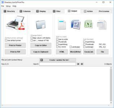 Directory List and Print Pro 3.64 + Portable