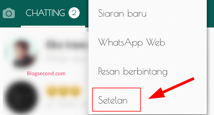 Tutorial Mencadangkan Chat atau Pesan di WhatsApp Blog Second