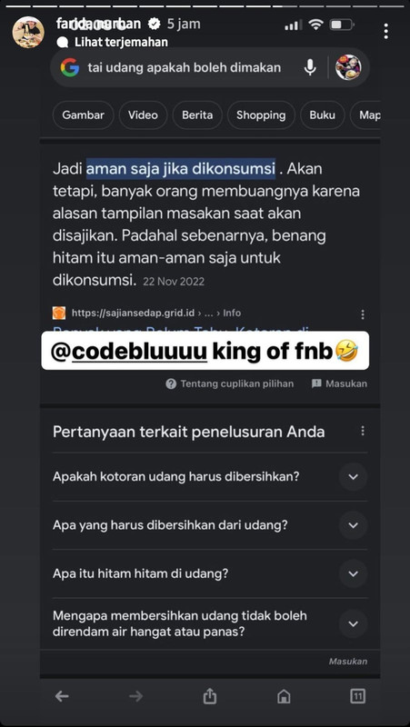 Sindiran Farida Nurhan soal kotoran udang pada Codeblu