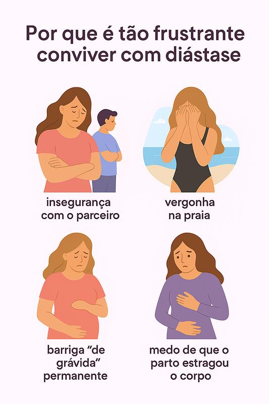 Frustrações de viver com diástase