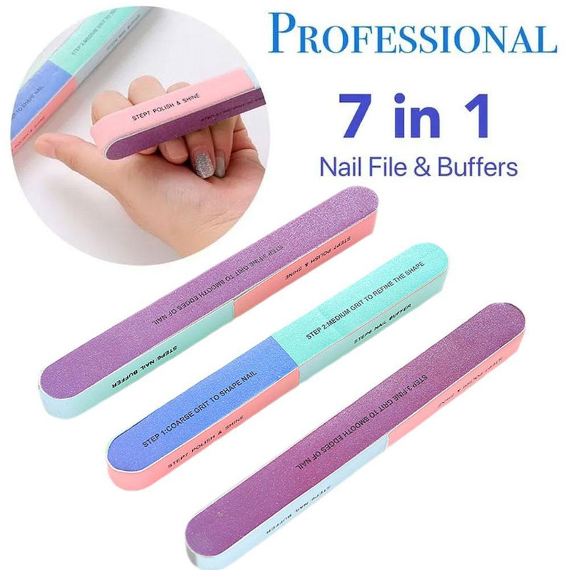 7 Way Nail File Buffer Set