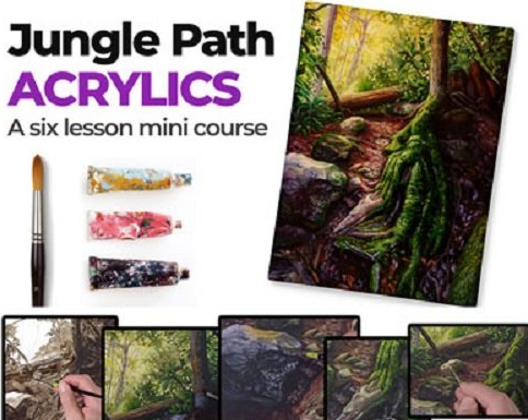 The Virtual Instructor - Jungle Path with Acrylics