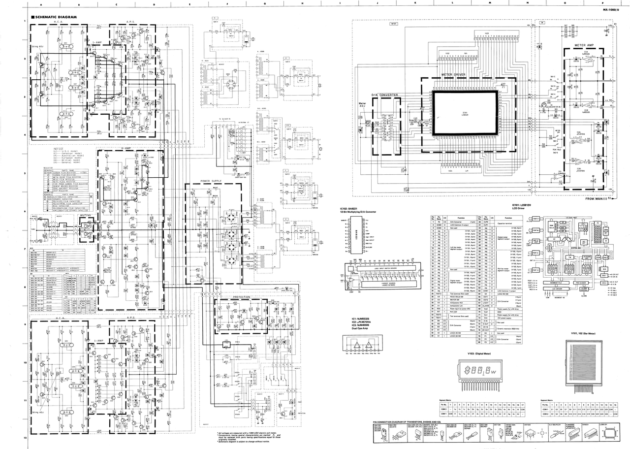 Yamaha MX 1000 Schematic