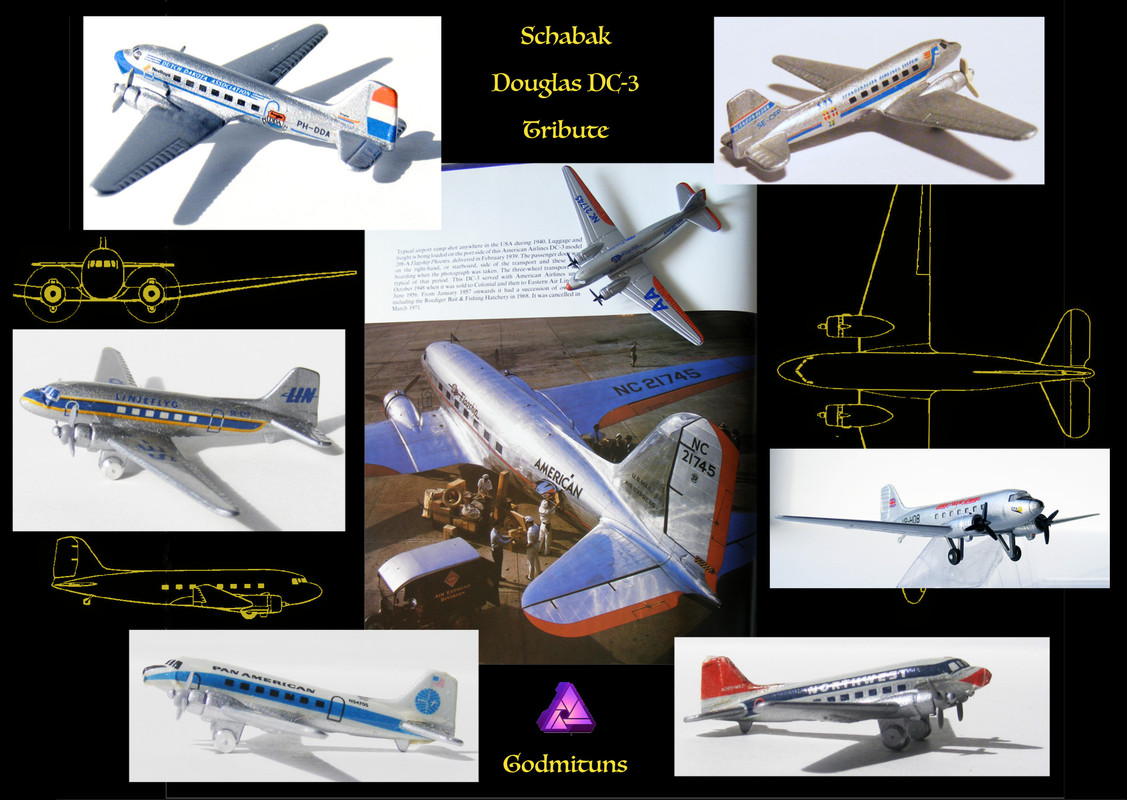 Schabak douglas Douglas DC-3 tribute affinity ok copie