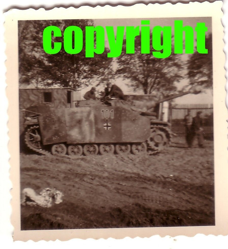 Foto Stug Sturmgeschütz Langrohr Seitenschürzen 