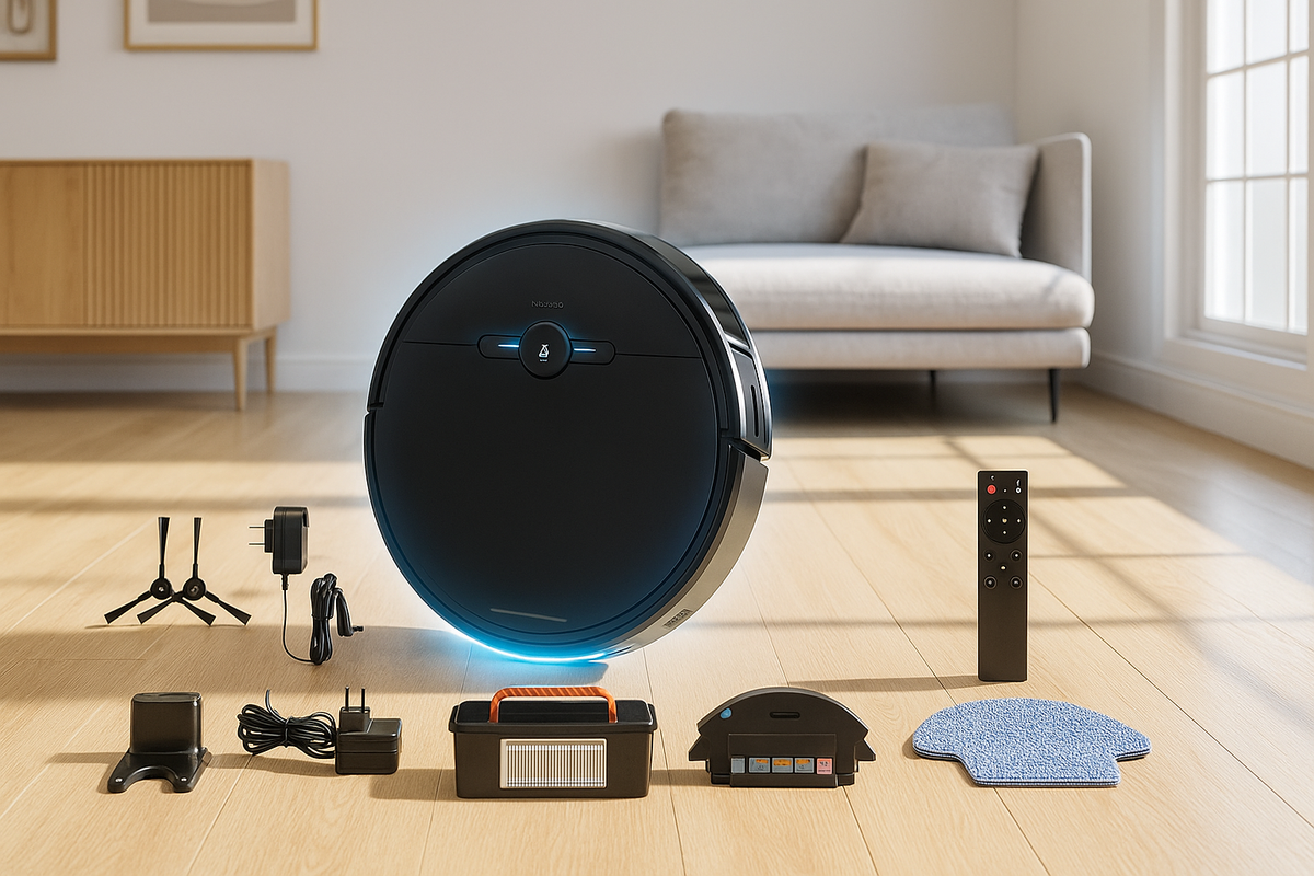 Nexxo robot sweeper packaging
