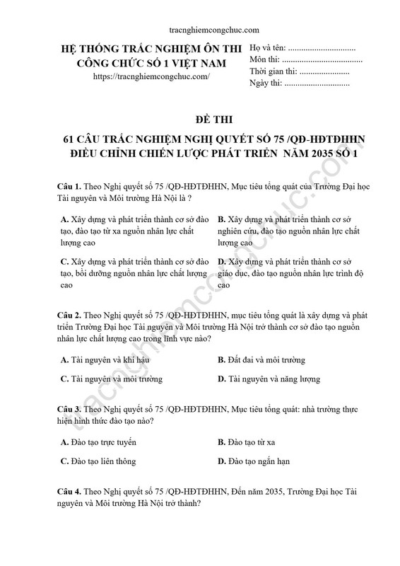 61-cau-trac-nghiem-Nghi-quyet-so-75-QD-HDTDHHN-dieu-chinh-Chien-luoc-phat-trien-nam-2035-so-1-1