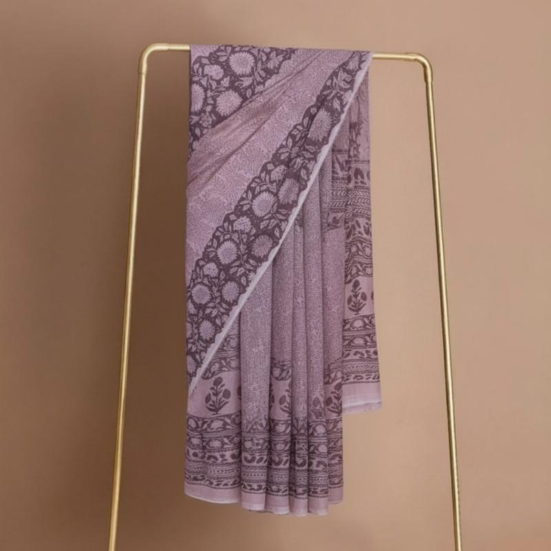 Handcrafted Chanderi Silk Saree | Luxurious, Lightweight & Traditionally Woven Design -12